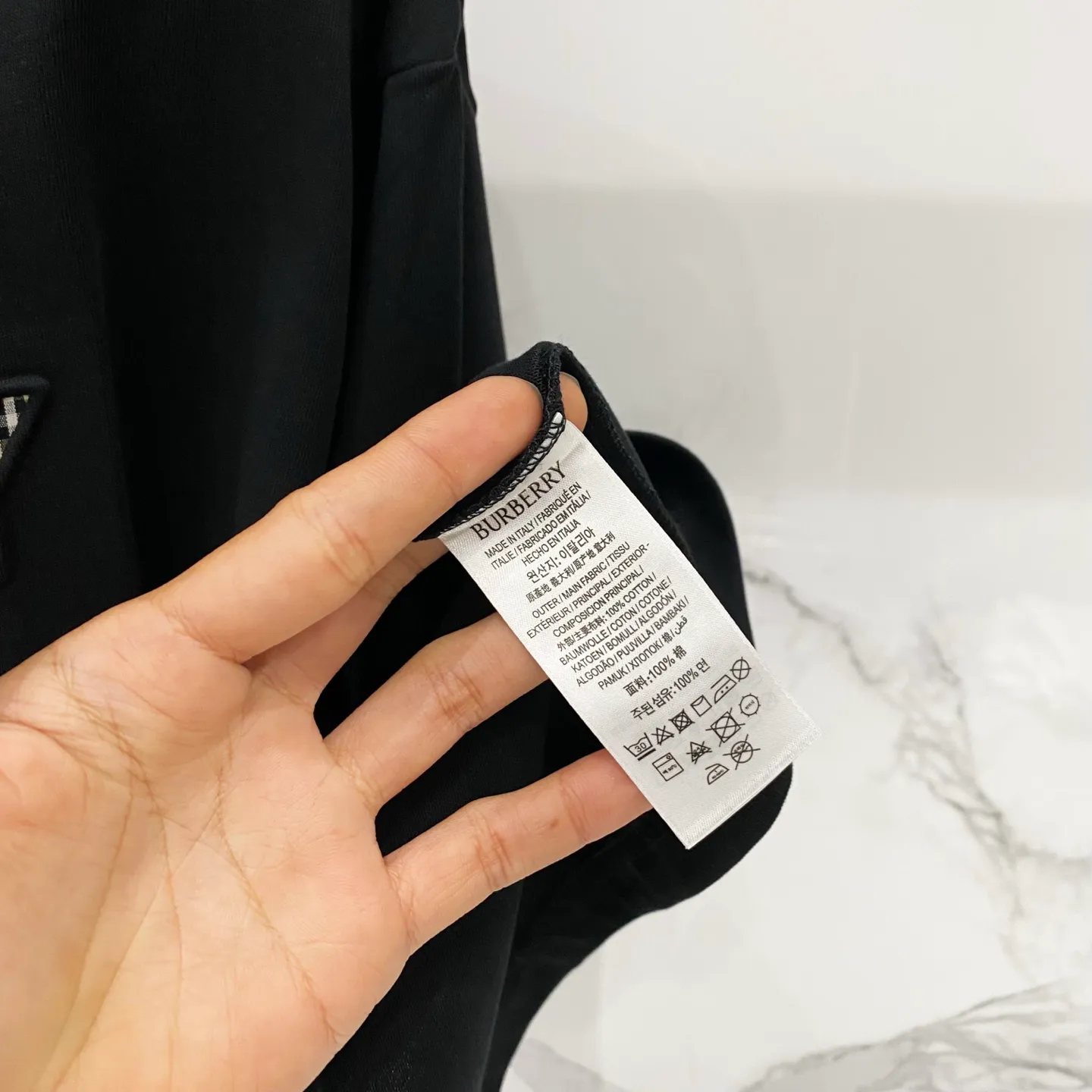 BURBERRY/ - 260 T LOGO Quality 100 ％ Versatile Size:XS-L :Black.White.Gray